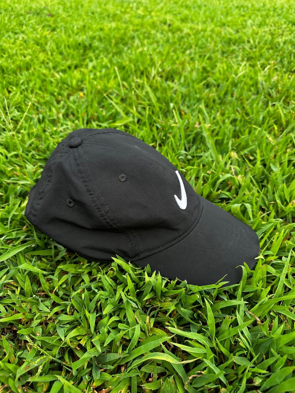 Nike Legacy91 Dri-FIT Black White Swoosh Adjustable Baseball Golf Hat